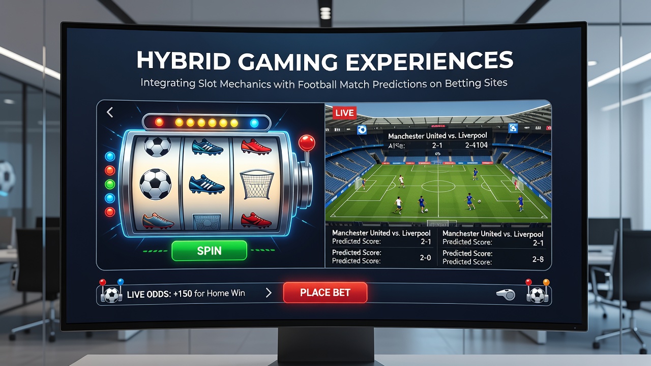 Close-up view of a mobile screen displaying football predictions triggering a slot bonus round with multiplier symbols and payout indicators
