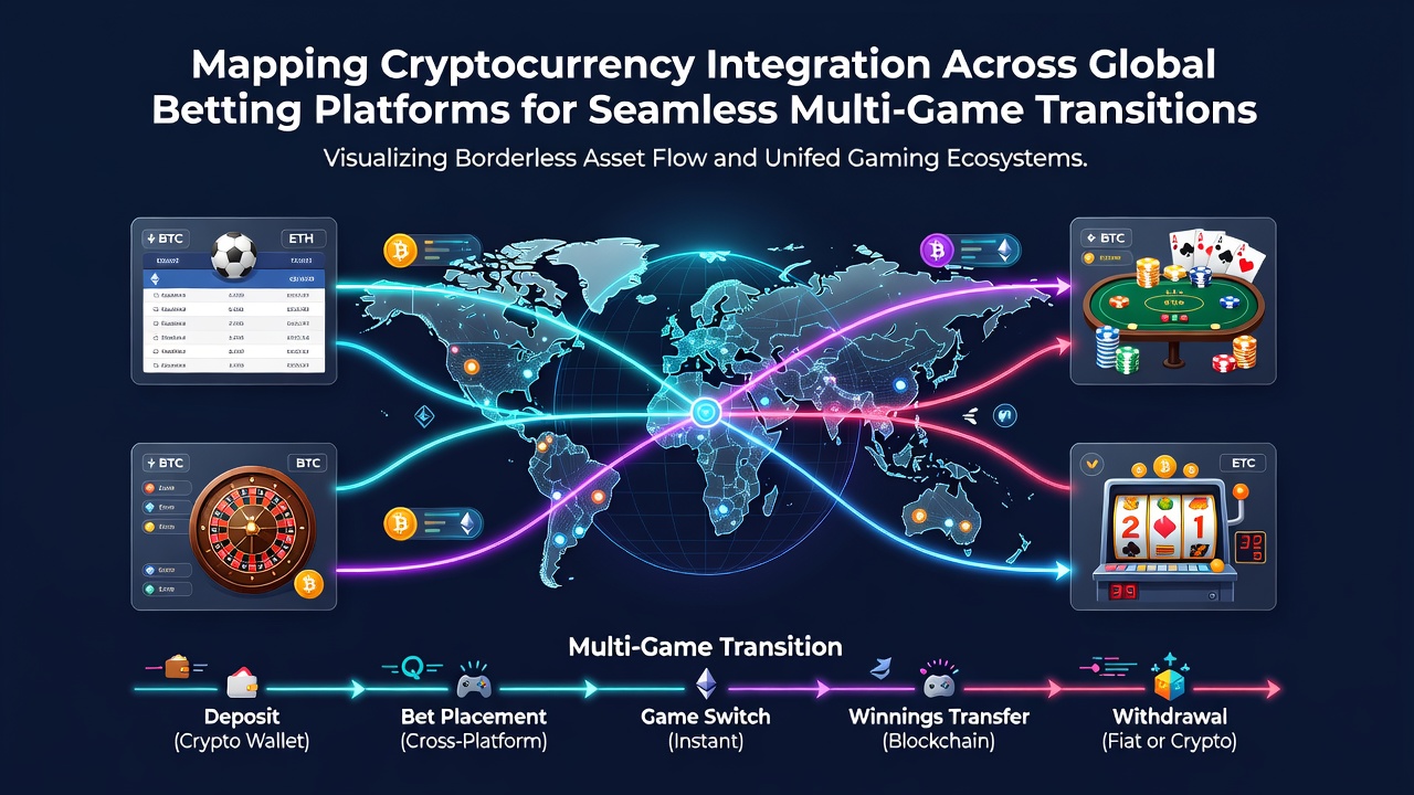 Cryptocurrency wallets facilitating instant transfers between different betting categories on international platforms