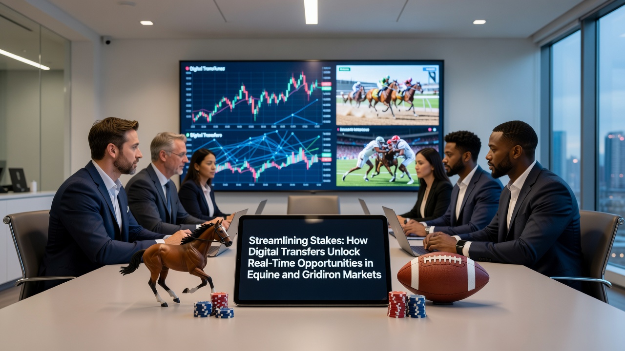 Live betting interface displaying real-time odds for gridiron matches and equine races with digital wallet options